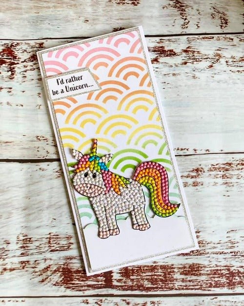 "Enchanted Unicorn" Crystal Art A6 Stamp set