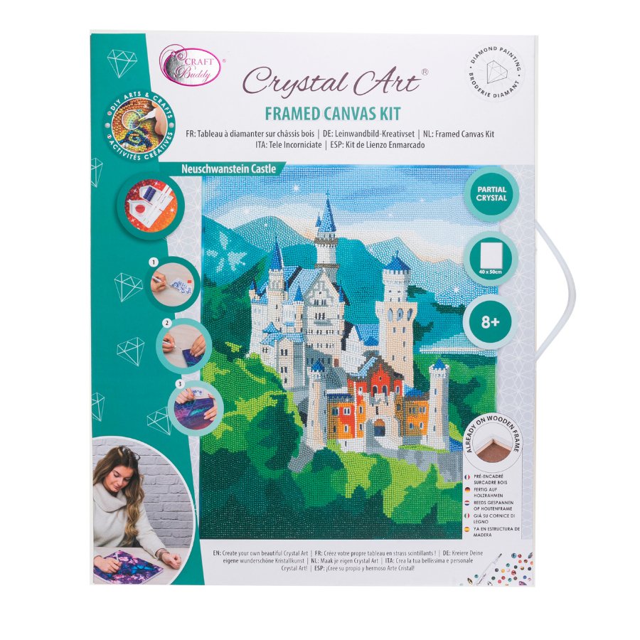 "Castle" Crystal Art Kit 40x50cm Front packaging