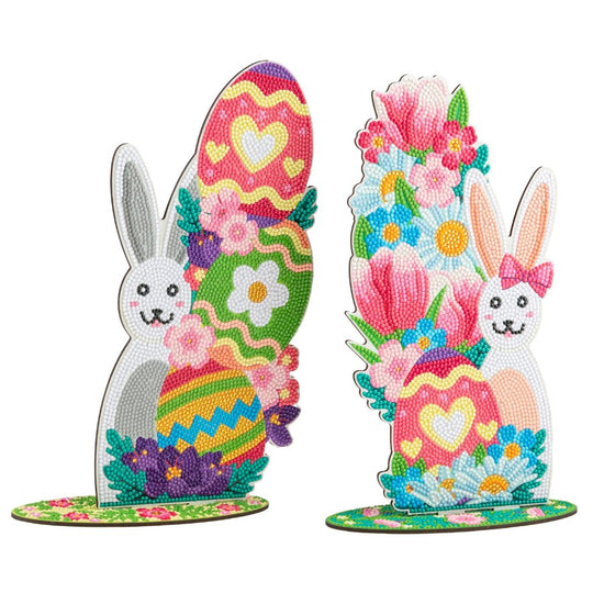 Crystal Art Easter Home Decor x2 Front 