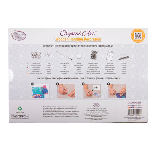 Crystal Art Keys Holder Back Packaging