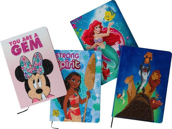 "Disney" Crystal Art Notebooks Set of 4