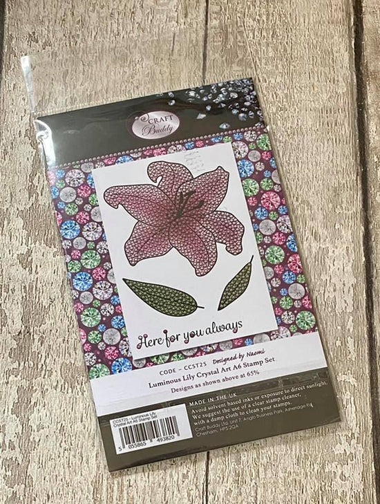 Luminous Lily Crystal Art A6 Stamp Set
