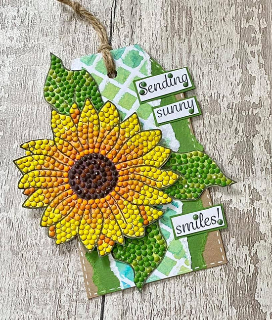Sunflower Sparkle Crystal Art A6 Stamp Set