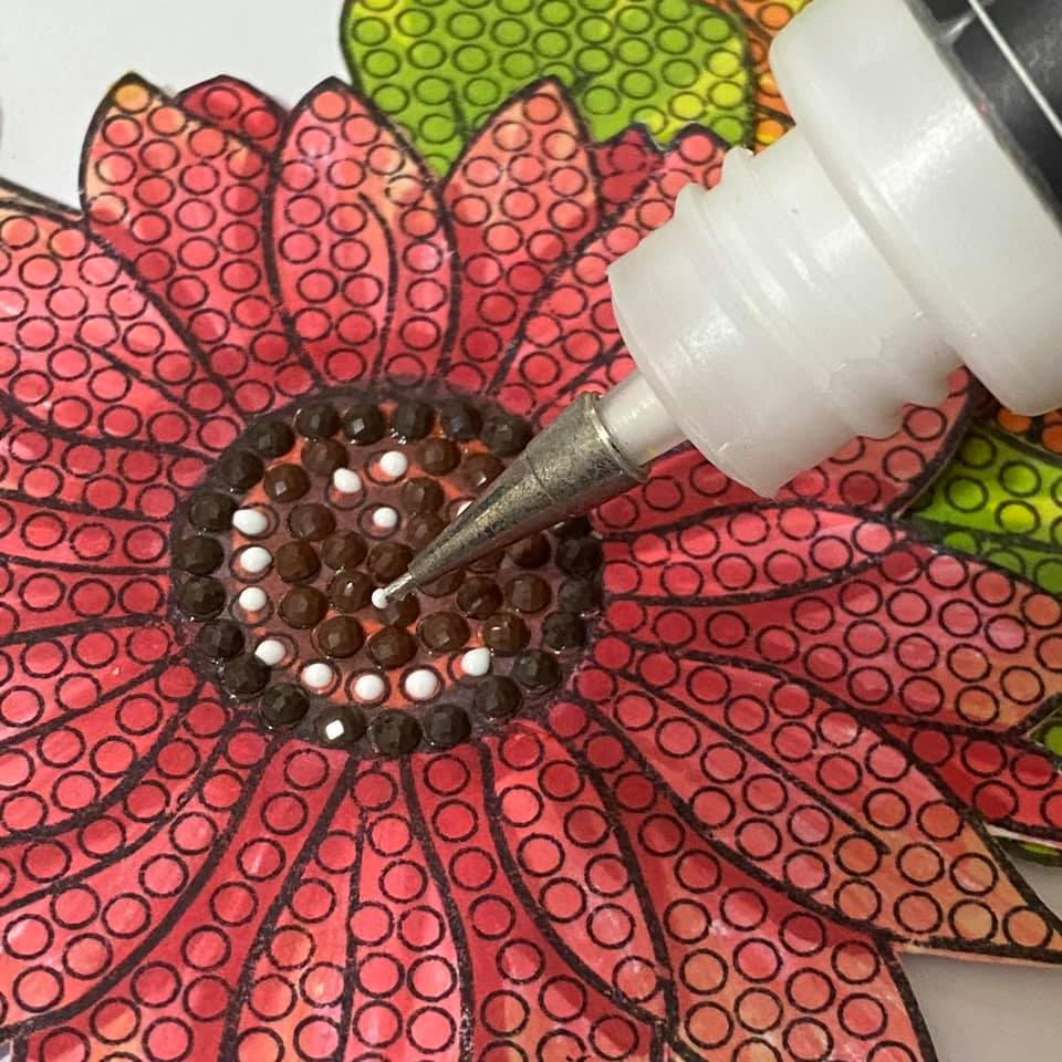 Sunflower Sparkle Crystal Art A6 Stamp Set