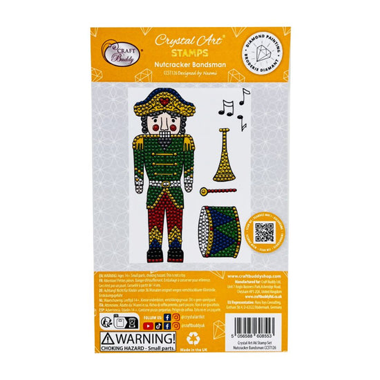 Crystal Art A6 Stamp Set - Nutcracker Bandsman Back