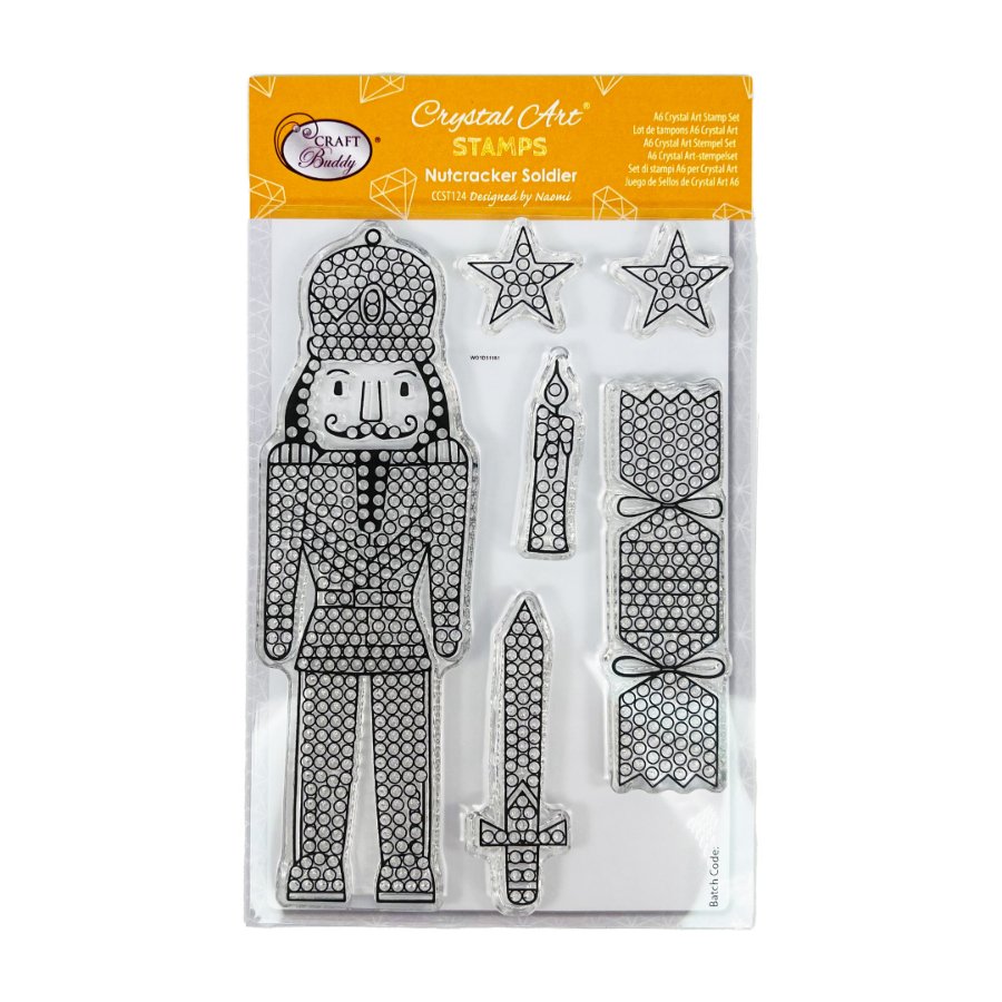 Crystal Art A6 Stamp Set - Nutcracker Soldier Front