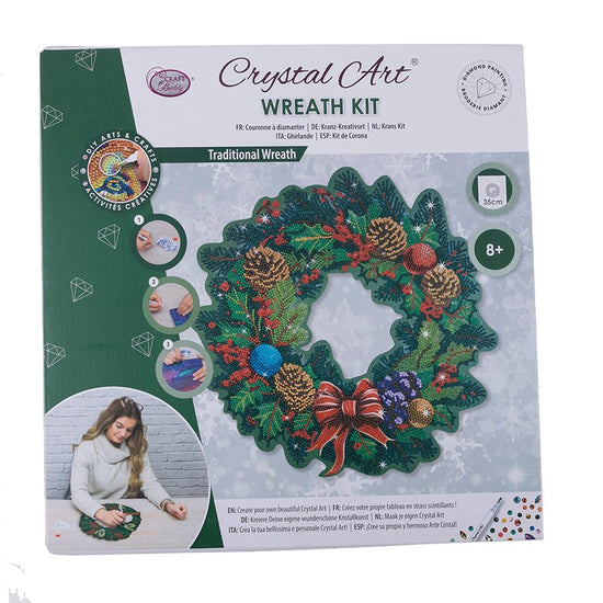 Crystal art large christmas wreath front packaging