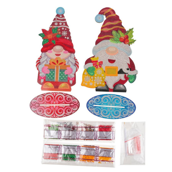 Crystal Art XL Buddies "Gnomes Christmas" Set of 2 Contents