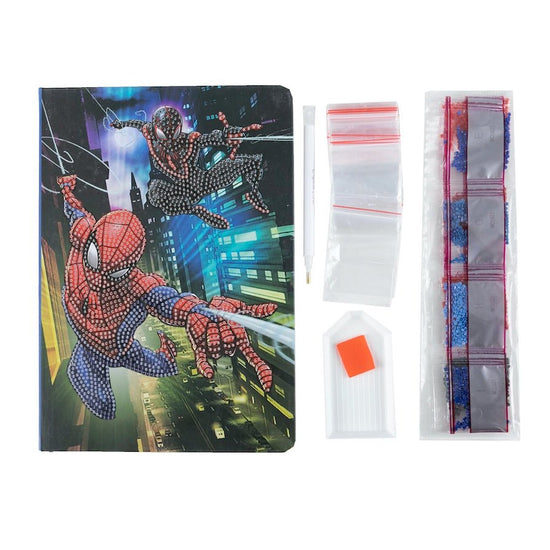 spiderman crystal art notebook kit